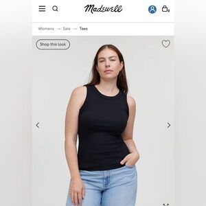 Madewell ribbed tank NEW